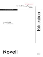 The Novell Guide to Network Volume 1 - Instructor Guide
