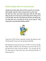 Doanh nghiệp đánh rơi thương hiệu