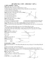 Kiem tra Chuong I - 2 de co Dap an