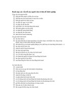 Danh mục các vấn đề của người chủ sở hữu để khởi nghiệp