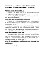 Lí luận về đặc điểm và công tác lưu chuyển hàng hoá trong Doanh Nghiệp Thương Mại