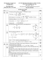 Đáp án đề HSG tỉnh Vật lý 12-2010