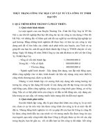 THỰC TRẠNG CÔNG TÁC HẬU CẦN VẬT TƯ CỦA CÔNG TY TNHH ĐẠI TÍN