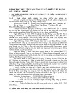 BÁO CÁO THỰC TẬP TẠI CÔNG TY CỔ PHẦN XÂY DỰNG SỐ 2 THĂNG LONG