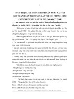 THỰC TRẠNG KẾ TOÁN CHI PHÍ SẢN XUẤT VÀ TÍNH GIÁ THÀNH SẢN PHẨM XÂY LẮP TẠI CHI NHÁNH CIPC