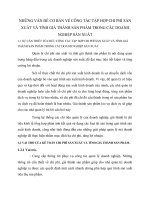 NHỮNG VẤN ĐỀ CƠ BẢN VỀ CÔNG TÁC TẬP HỢP CHI PHÍ SẢN XUẤT VÀ TÍNH GIÁ THÀNH SẢN PHẨM TRONG CÁC DOANH NGHIỆP SẢN XUẤT