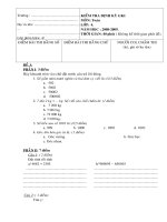 ĐỀ KIỂM TRA ĐỊNH KỲ GKI LỚP 4