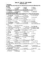 Bài tập tiếng Anh lớp 12