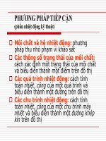 PHƯƠNG PHÁP TIẾP CẬN (phần nhiệt động kỹ thuật)