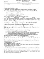 ĐỀ KT 1 TIẾT VẬT LÍ 8(T11)