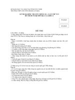 Đề thi Olimpic 30/4 địa 11