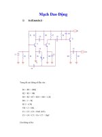 Sơ đồ nguyên lý Mạch Dao Động