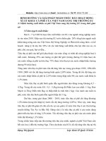 ĐỊNH HƯỚNG VÀ GIẢI PHÁP NHẰM THÚC ĐẨY HOẠT ĐỘNG XUẤT KHẨU CÀ PHÊ CỦA VIỆT NAM SANG THỊ TRƯỜNG EU