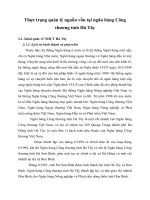 Thực trạng quản lý nguồn vốn tại ngân hàng Công thương tỉnh Hà Tây