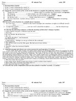 Kt 45'''' LẦN 2 -TỰ LUẬN - ANH 11