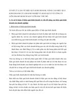 CƠ SỞ LÝ LUẬN VỀ HIỆU QUẢ KINH DOANH, NÂNG CAO HIỆU QUẢ KINH DOANH CỦA DOANH NGHIỆP VÀ KHÁI QUÁT VỀ CÔNG TY LIÊN DOANH KHÁCH SẠN VƯỜN BẮC THỦ ĐÔ