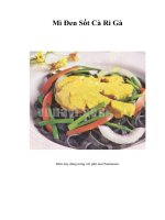 Mì Đen Sốt Cà Ri Gà