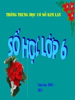 Tiet 40 - Lam quen voi so nguyen am - So hoc 6