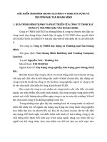 ĐẶC ĐIỂM TÌNH HÌNH CHUNG TẠI CÔNG TY TNHH XÂY DỰNG VÀ THƯƠNG MẠI TÂN HOÀNG MINH