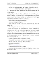 NHỮNG ĐẶC ĐIỂM KINH TẾ   KỸ THUẬT CỦA CÔNG TY CỔ PHẦN VẬN TẢI VÀ DỊCH VỤ T S