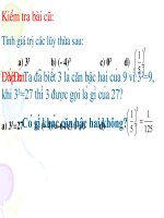 bài dạy căn bậc ba