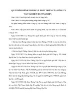 QUÁ TRÌNH HÌNH THÀNH VÀ PHÁT TRIỂN CỦA CÔNG TY VẬN TẢI BIỂN III