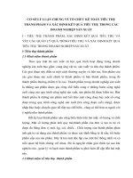 CƠ SỞ LÝ LUẬN CHUNG VỀ TỔ CHỨC KẾ TOÁN TIÊU THỤ THÀNH PHẨM VÀ XÁC ĐỊNH KẾT QUẢ TIÊU THỤ TRONG CÁC                DOANH NGHIỆP SẢN XUẤT