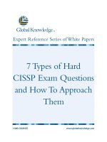 7Types of Hard CISSP Exam Questions and How To Approach Them