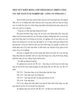 MỘT SỐ Ý KIẾN ĐÓNG GÓP NHẰM HOÀN THIỆN CÔNG TÁC KẾ TOÁN Ở XÍ NGHIỆP 206 - CÔNG TY SÔNG ĐÀ 2