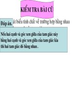 Trường hợp bằng nhau cạnh góc canh