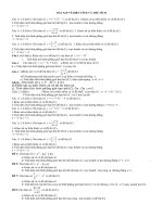 Bài tập về diện tích và thể tích