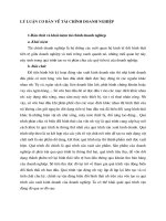 LÝ LUẬN CƠ BẢN VỀ TÀI CHÍNH DOANH NGHIỆP