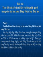 Mot so cach giai quyet cac van de kho TV 1-2-3