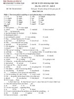 LT cấp tốc Anh 2010 số 48