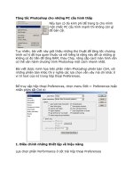 Tăng tốc Photoshop cho những PC cấu hình thấp