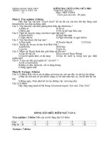 Kiểm tra giữa kì 1 Văn 6