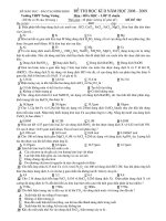 Đề kiểm tra HKII môn hóa học 12 chuẩn THPT Trưng Vương (Mã đề 002)