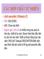Các hợp chất tự nhiên