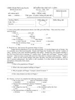 De thi HKI Tieng Anh 9