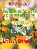 TN về công việc GĐ - Câu kiểu Ai làm gì?