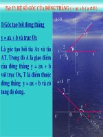 Tiét27 hệ số góc của đuong thang