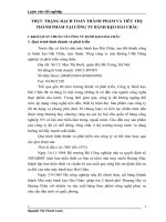 THỰC TRẠNG HẠCH TOÁN THÀNH PHẨM VÀ TIÊU THỤ THÀNH PHẨM TẠI CÔNG TY BÁNH KẸO HẢI CHÂU