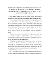 MỘT SỐ KIẾN NGHỊ NHẰM HOÀN THIỆN CÔNG TÁC KẾ TOÁN VỀ HẠCH TOÁN DOANH THU VÀ XÁC ĐỊNH KẾT QUẢ KINH DOANH TẠI CÔNG TY TNHH THÔNG TIN TÍN NHIỆM VÀ XẾP HẠNG DOANH NGHIỆP VIỆT NAM