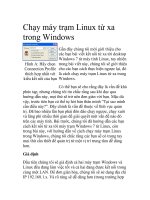 Chạy máy trạm Linux từ xa trong Windows