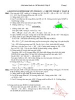 6 BÀI TOÁN HÌNH + 4 ĐỀ THI KÌ I TOÁN 8