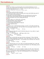 TUYỂN TẬP 717 CÂU TRẮC NGHIỆM VẬT LÝ  LUYỆN THI ĐẠI HỌC _phần 6