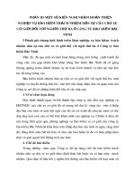 PHẦN III MỘT SỐ KIẾN NGHỊ NHẰM HOÀN THIỆN NGHIỆP VỤ BẢO HIỂM TRÁCH NHIỆM DÂN SỰ CỦA CHỦ XE CƠ GIỚI ĐỐI VƠÍ NGƯỜI THỨ BA Ở CÔNG TY BẢO HIỂM BẮC NINH