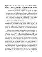 MỘT SỐ GIẢI PHÁP VÀ KIẾN NGHỊ NHẰM NÂNG CAO HIỆU QUẢ HUY ĐỘNG VỐN TẠI CHI NHÁNH NHNo