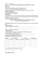 TH: XÁC ĐỊNH KLR CỦA SỎI (có mẫu báo cáo)