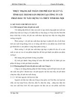 THỰC TRẠNG KẾ TOÁN CHI PHÍ SẢN XUẤT VÀ TÍNH GIÁ THÀNH SẢN PHẨM TẠI CÔNG TY CỔ PHẦN ĐẦU TƯ XÂY DỰNG VÀ THỦY TINH HÀ NỘI